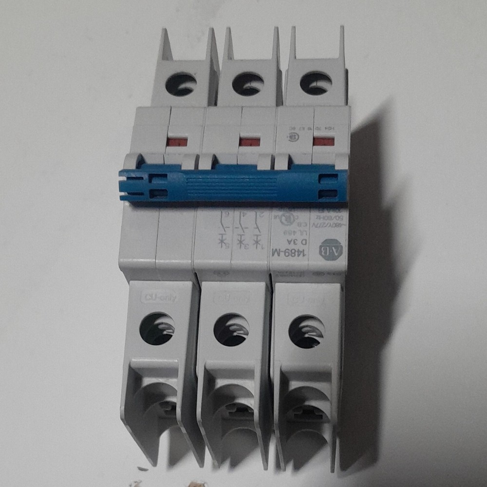 Allen-Bradley 1489-M3D030 3-Pole Type D Circuit Breaker 30A Current Limiting