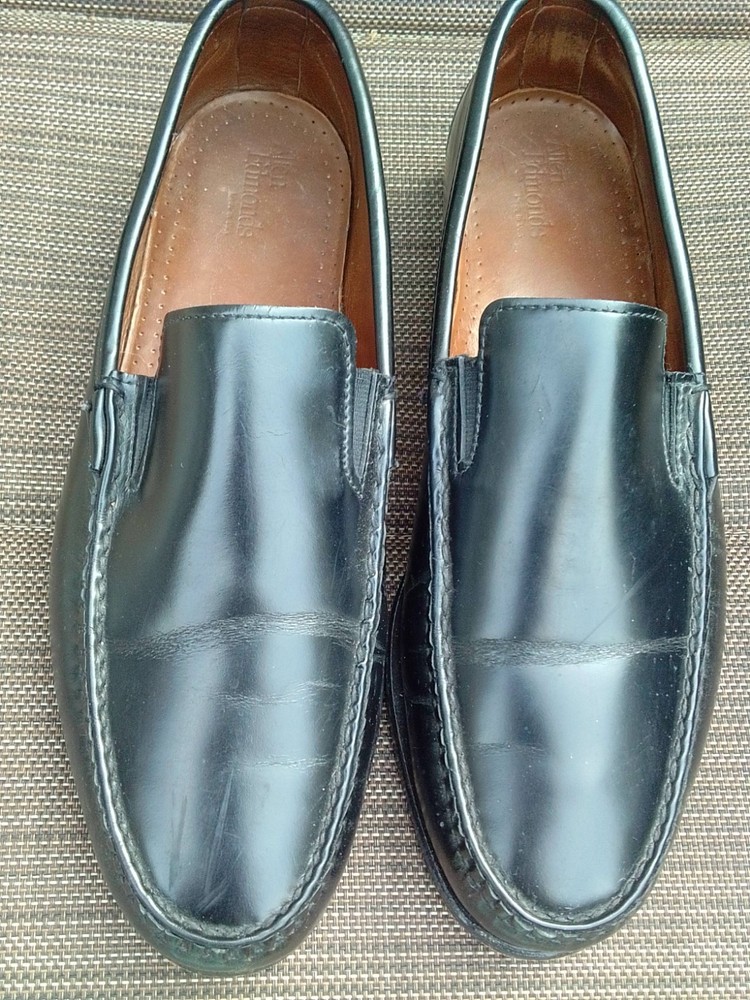 Allen Edmonds Muldoon Black Leather Loafers Shoes Size 10.5 E Men's
