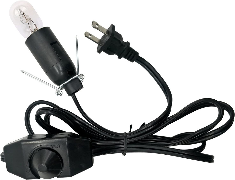 Himalayan Salt Lamp Cord and Bulb with Dimmer Switch,Original Replacement Cord B