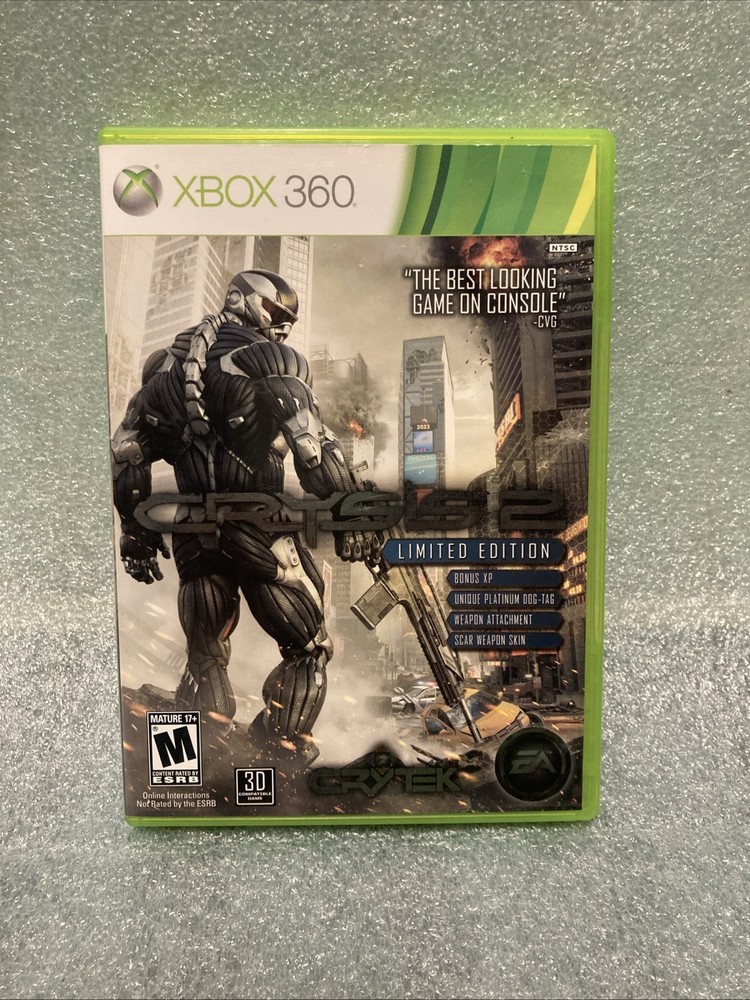 Crysis 2 Microsoft Xbox 360  CIB Complete & Tested