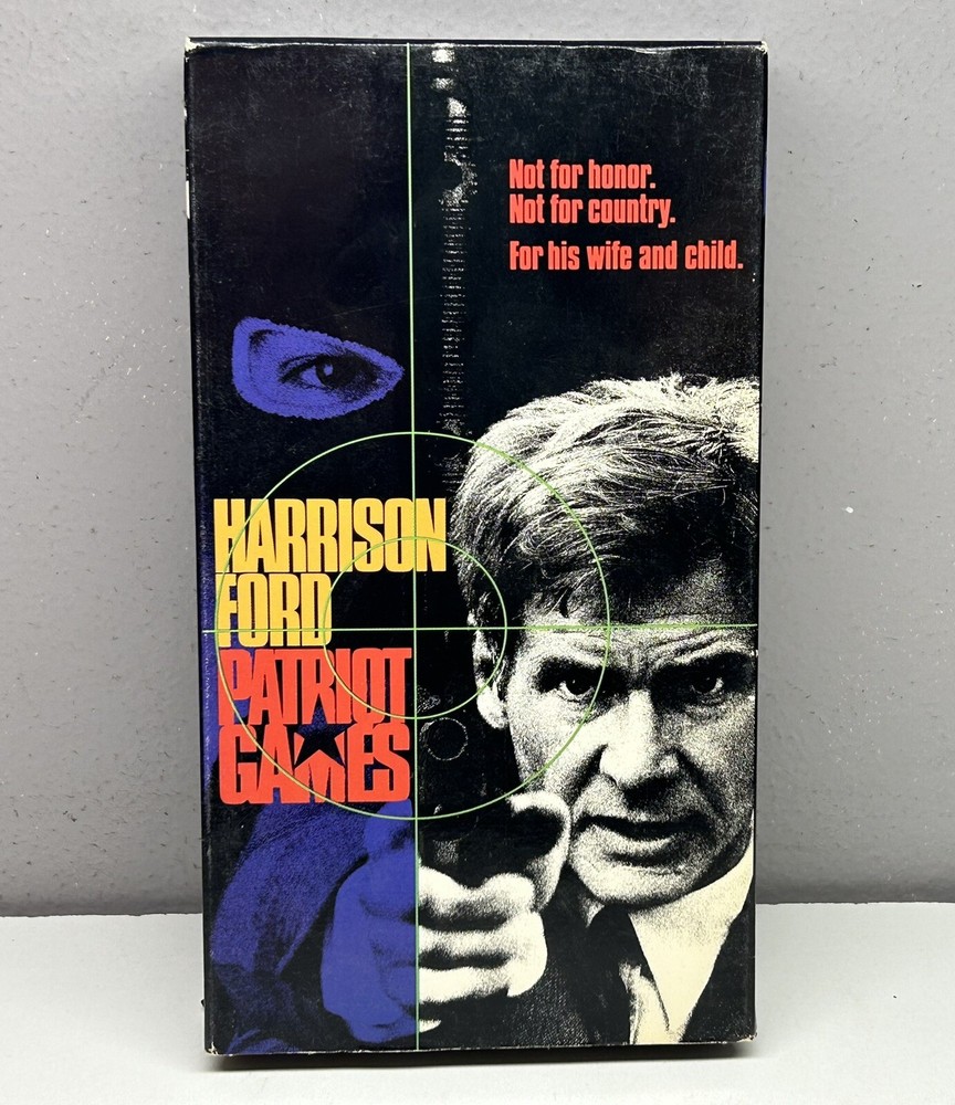 Patriot Games VHS 1992 Video Tape Harrison Ford Anne Archer VTG Movie Ships USA