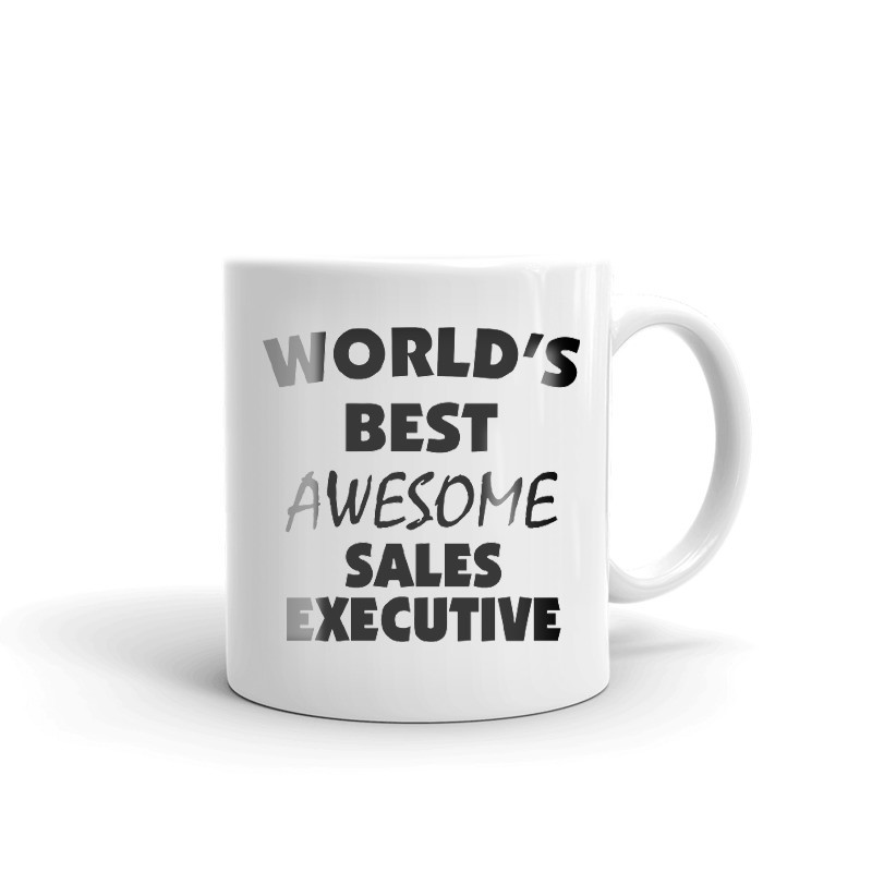 World's Best Awesome Sales Executive Coffee Tea Ceramic Mug Office Work Cup Gift