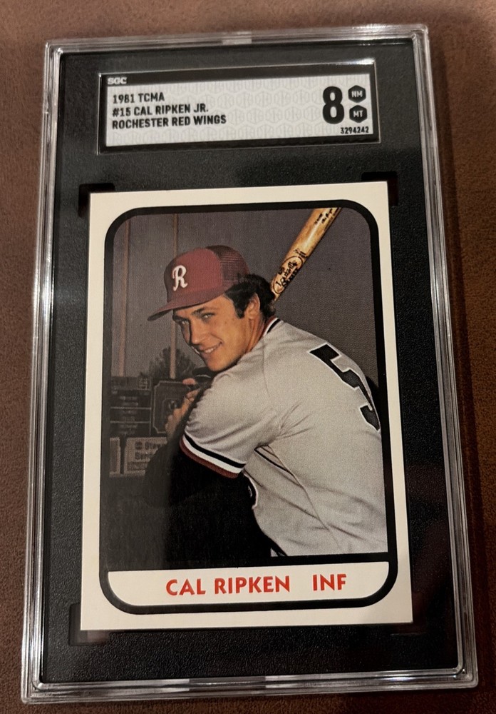 1981 TCMA Rochester Red Wings #15 Cal Ripken Jr. HOF  SGC 8 NM MT C104112