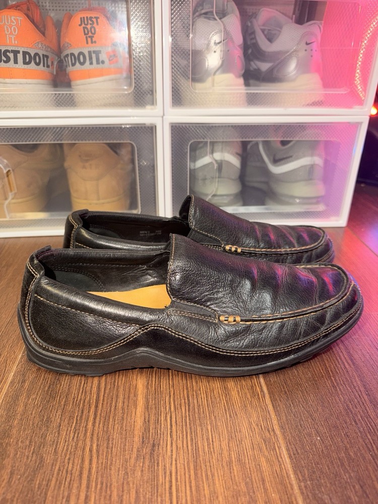 Cole Haan Men's Tucker Venetian Black Leather Slip-On Loafers