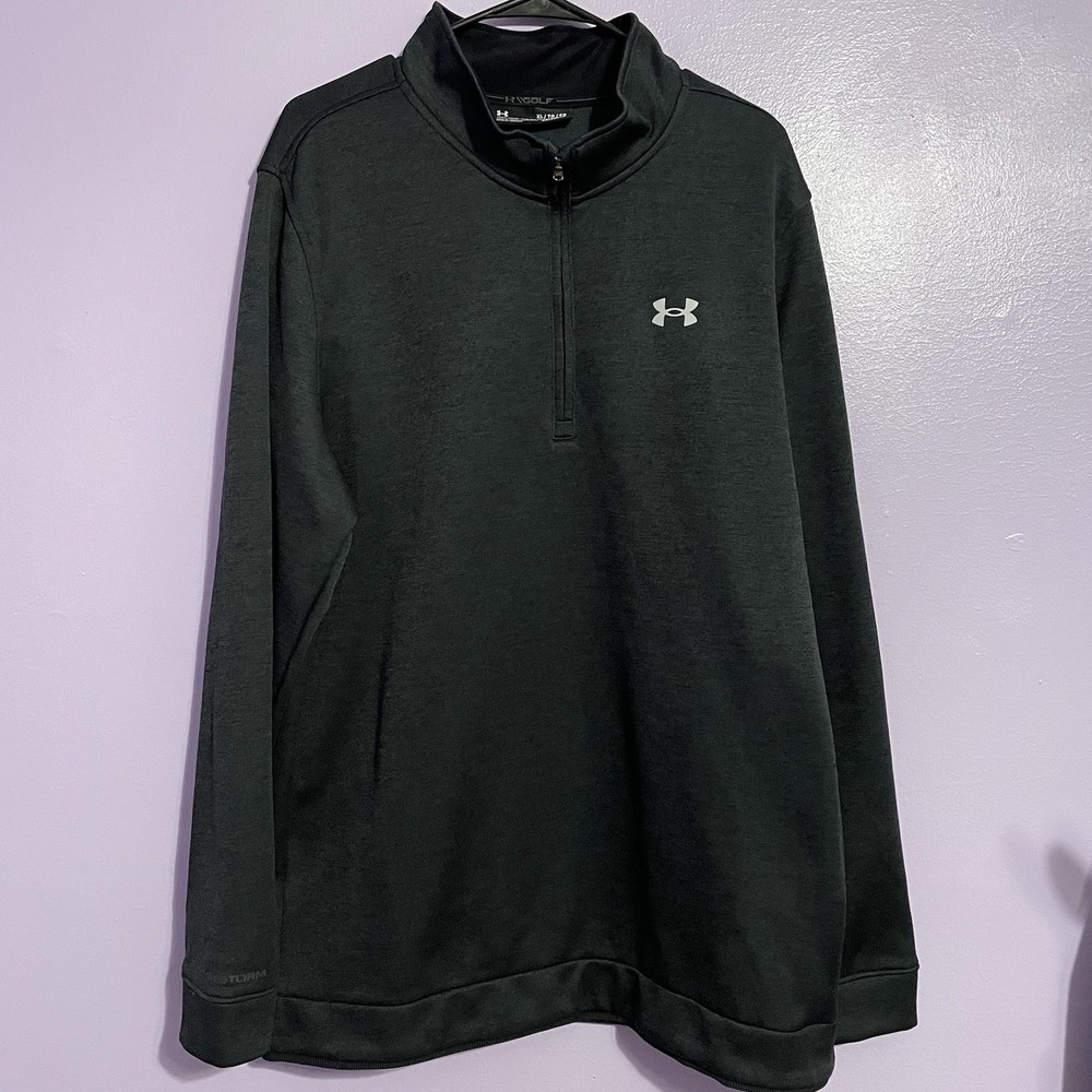 Under Armour UA Storm Sweater Fleece 1/4 Zip Mens XLarge Dark Gray Golf ColdGear