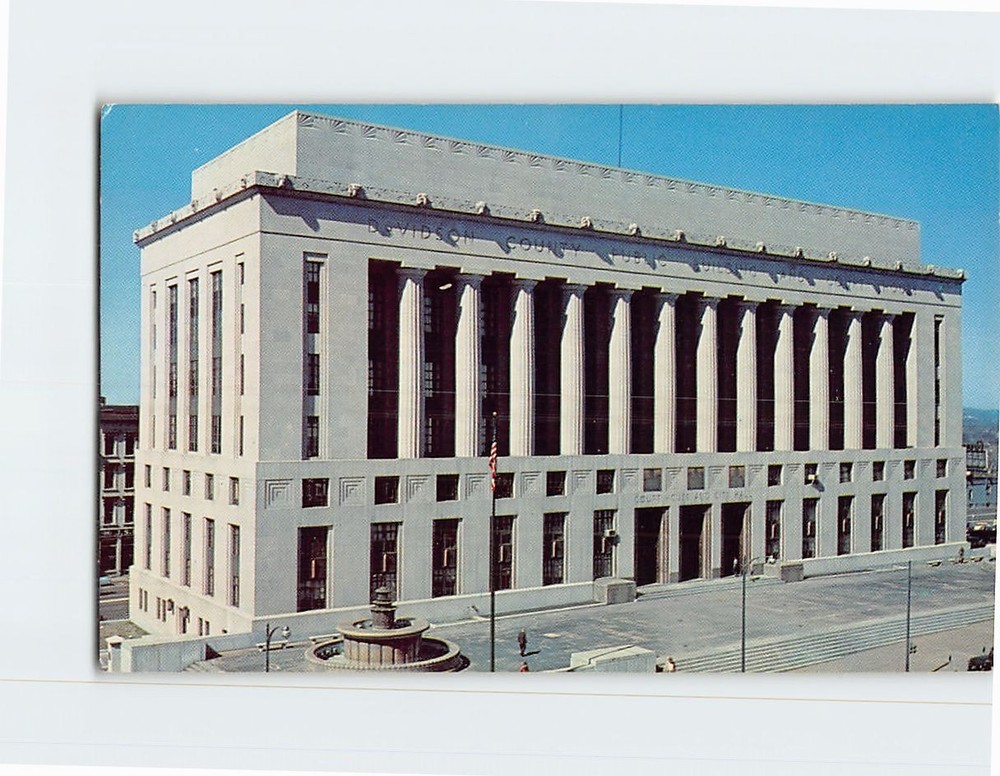 Postcard Davidson County Public Building & Courthouse Nashville Tennessee USA