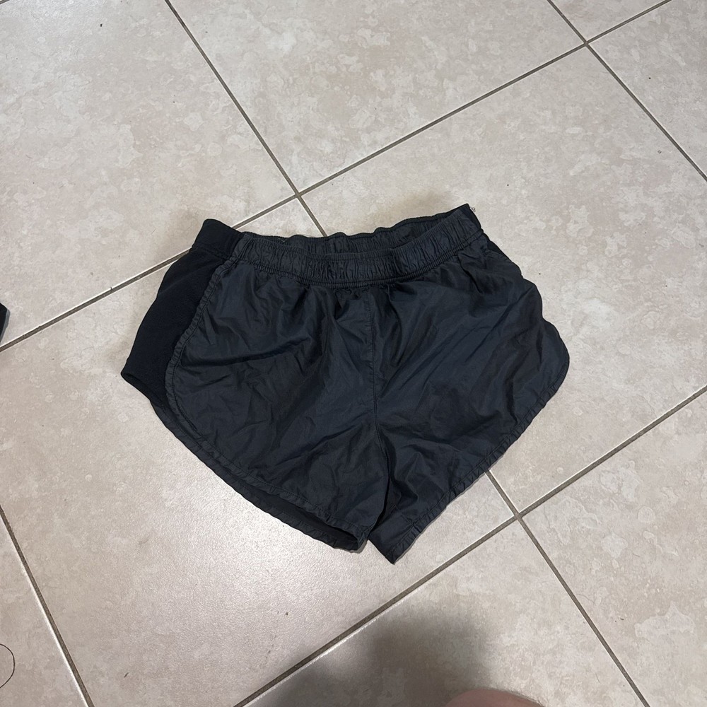 Black Athletic Running Shorts with Mesh Sides, Women's Size S