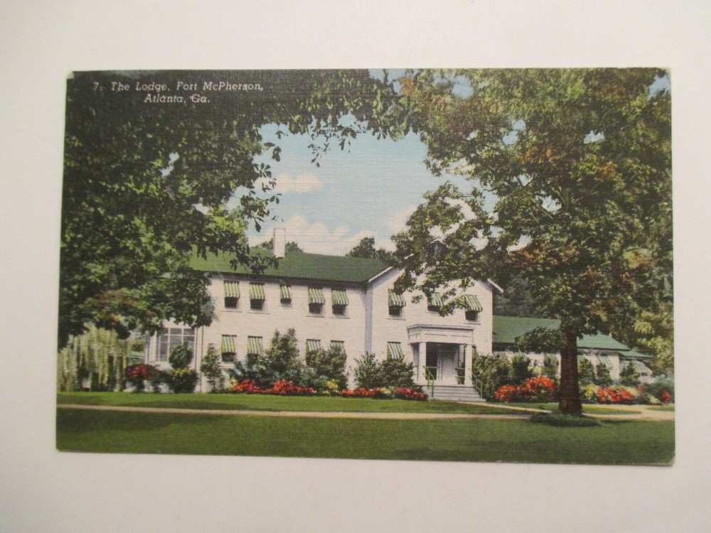 Atlanta Georgia Postcard The Lodge Fort McPherson GA