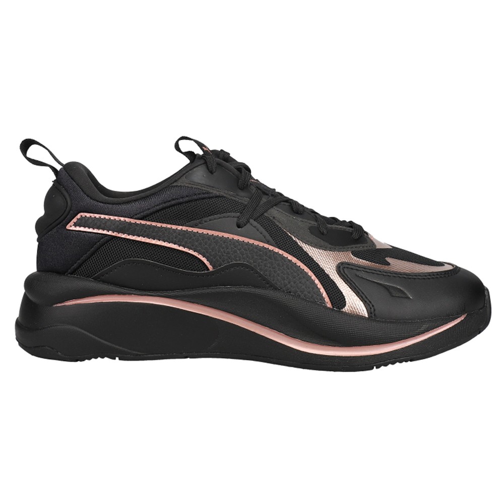 PUMA RsCurve Glow Lace Up  Womens Black, Pink Sneakers Casual Shoes 375174-05