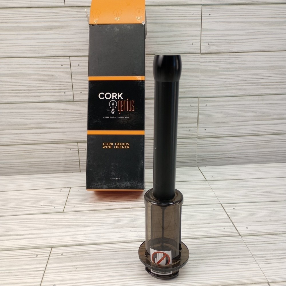 Cork Genius Air-Pump Wine Opener - Easy-Open Wine Bottle Opener with Air Lift