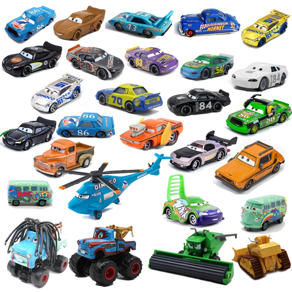 Disney Pixar Cars Lightning McQueen Mack Gift Toys Hauler Truck & Car Set Model