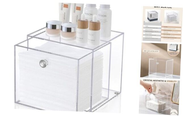 Disposable Face Towel Container Box Compatible with Clean Skin Club Clean