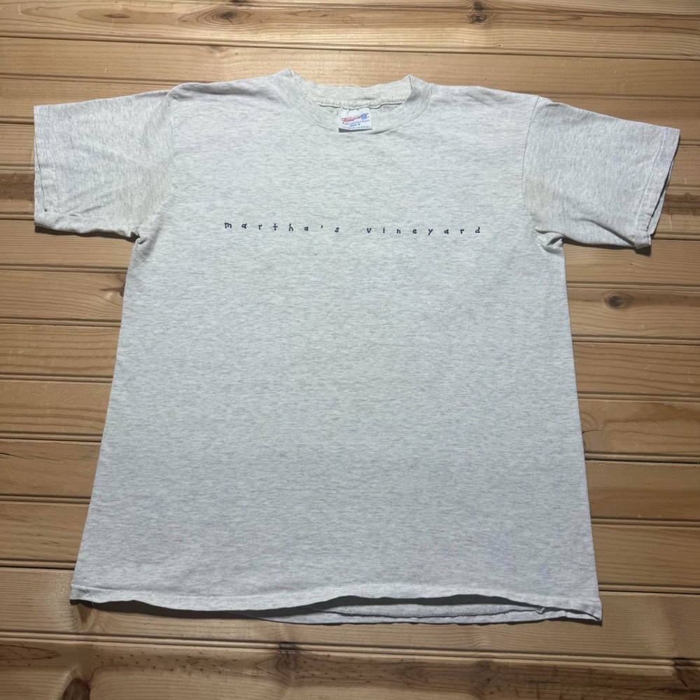 Vintage 80s 90s Martha's Vineyard Massachusetts Souvenir Heather Shirt Medium