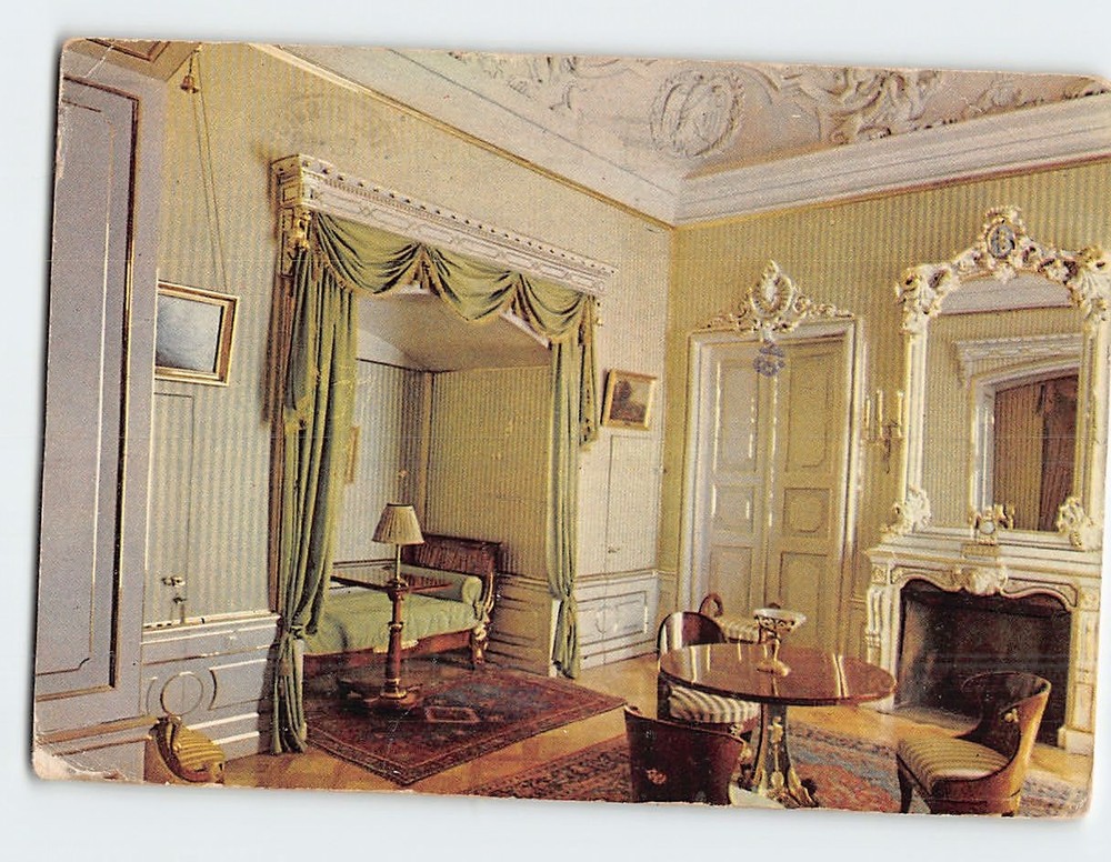Postcard King's Bedroom at Wilanów Palace in Warsaw Poland