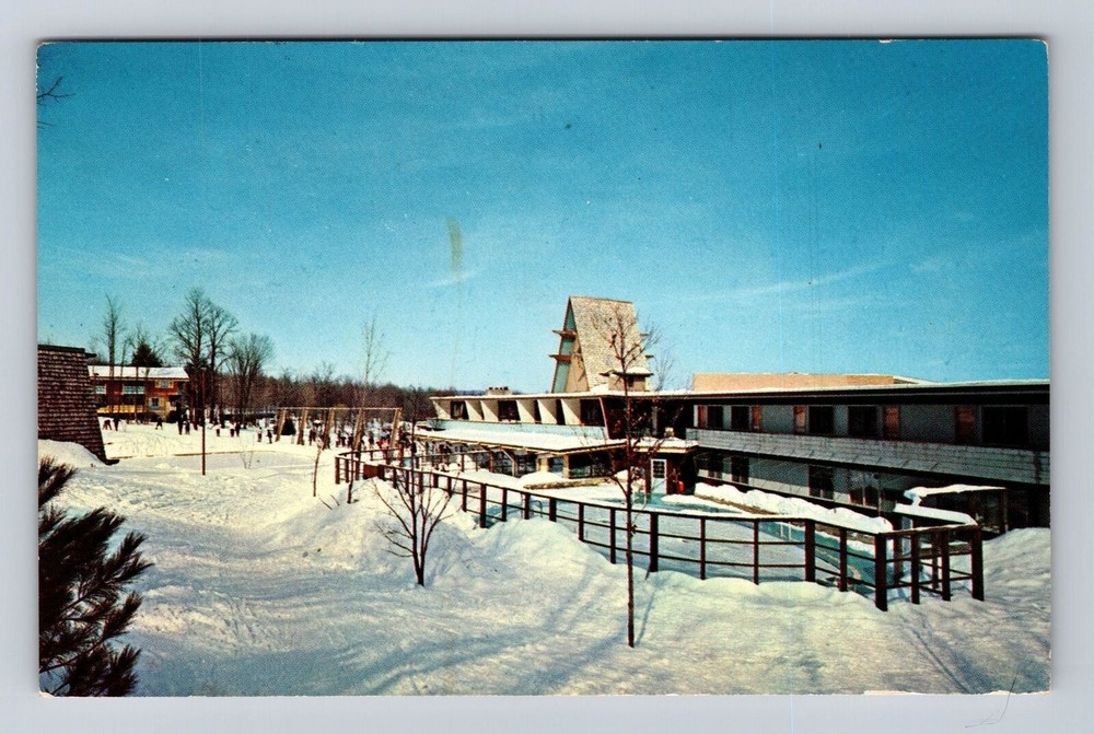 Boyne Falls MI-Michigan, Boyne Mountain Lodge Advertising Vintage c1966 Postcard