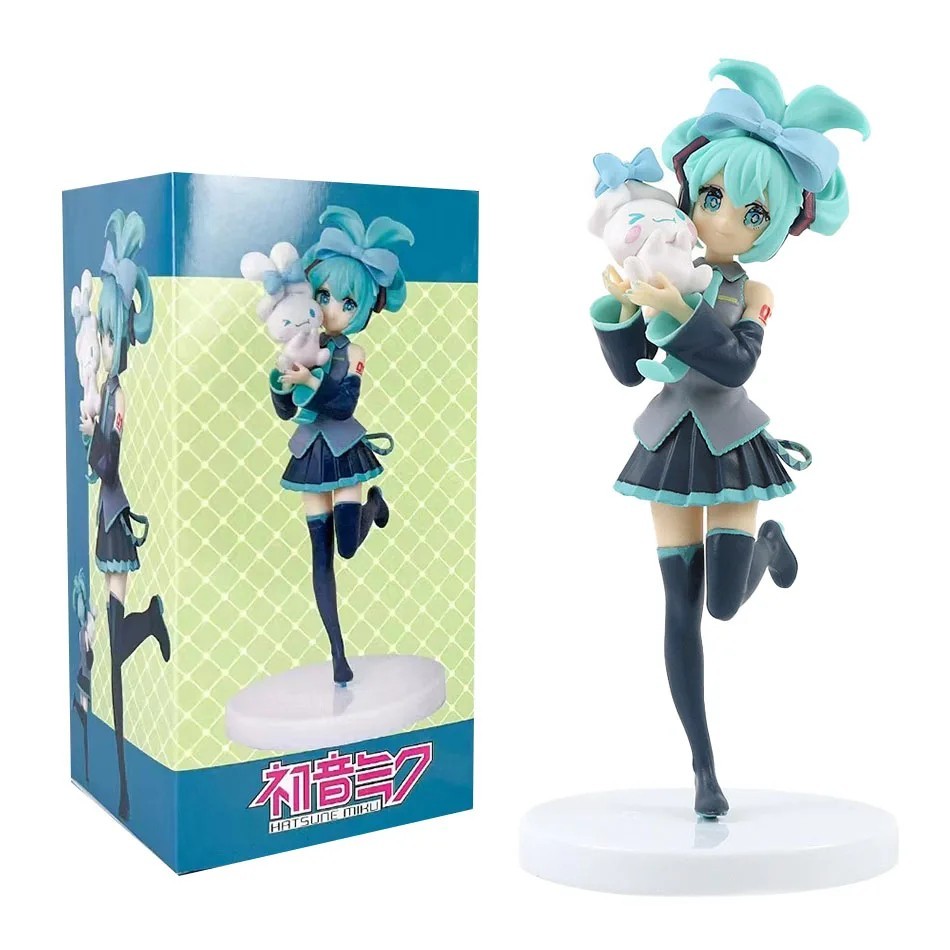 21cm Hatsune Miku Cinnamoroll PM Chokonose Anime Figure Collectible Model