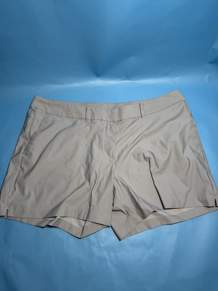 Nike Dri-FIT Golf Shorts Women’s Size 14 Gray Performance Stretch Casual