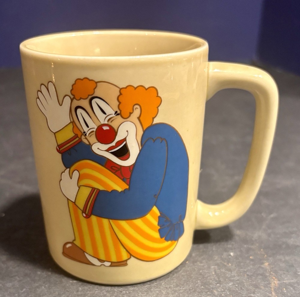 Vintage Otagiri Clown Mug circus silly retro NICE!