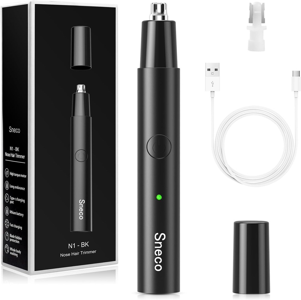 Professional Rechargeable Painless Hair Trimmer for Ears Nose Face Eyebrows
