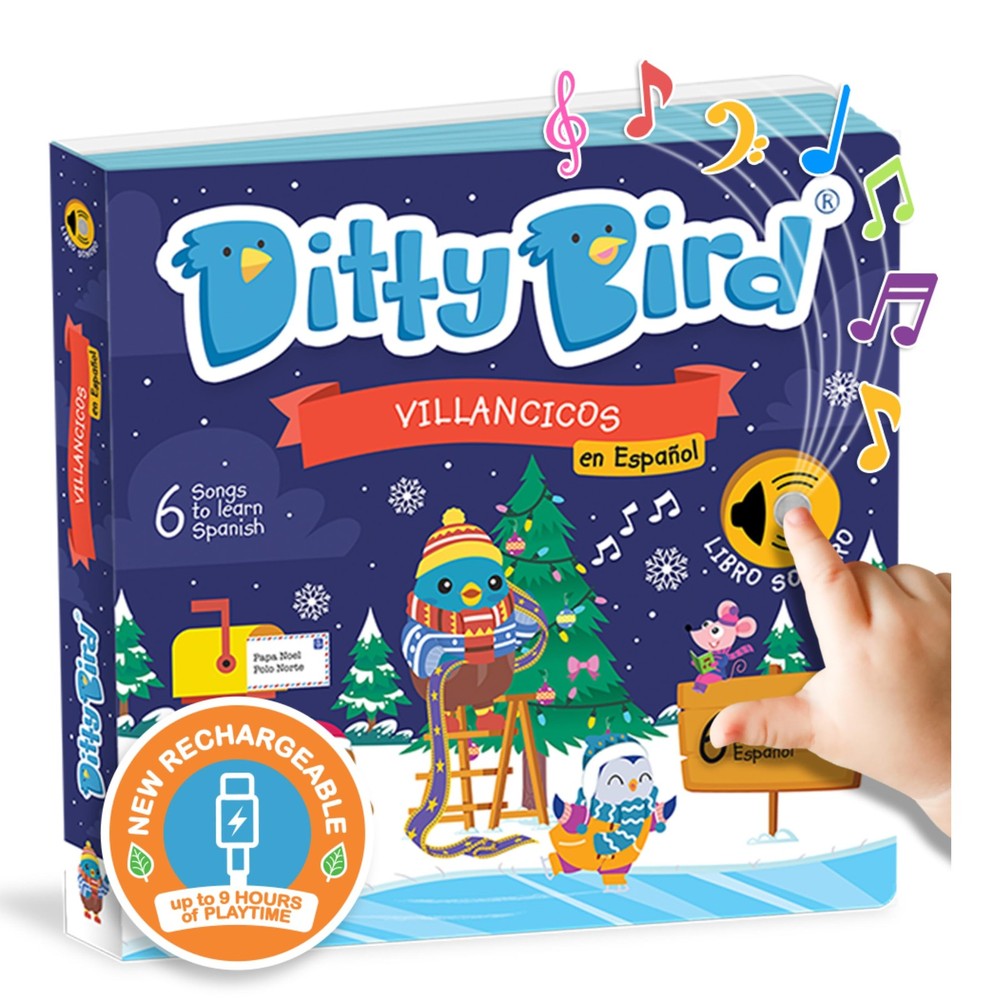 Ditty Bird Spanish Christmas Songs Interactive Musical Book for Tod (Board Book)Another great item from Rarewaves USA | Free delivery!