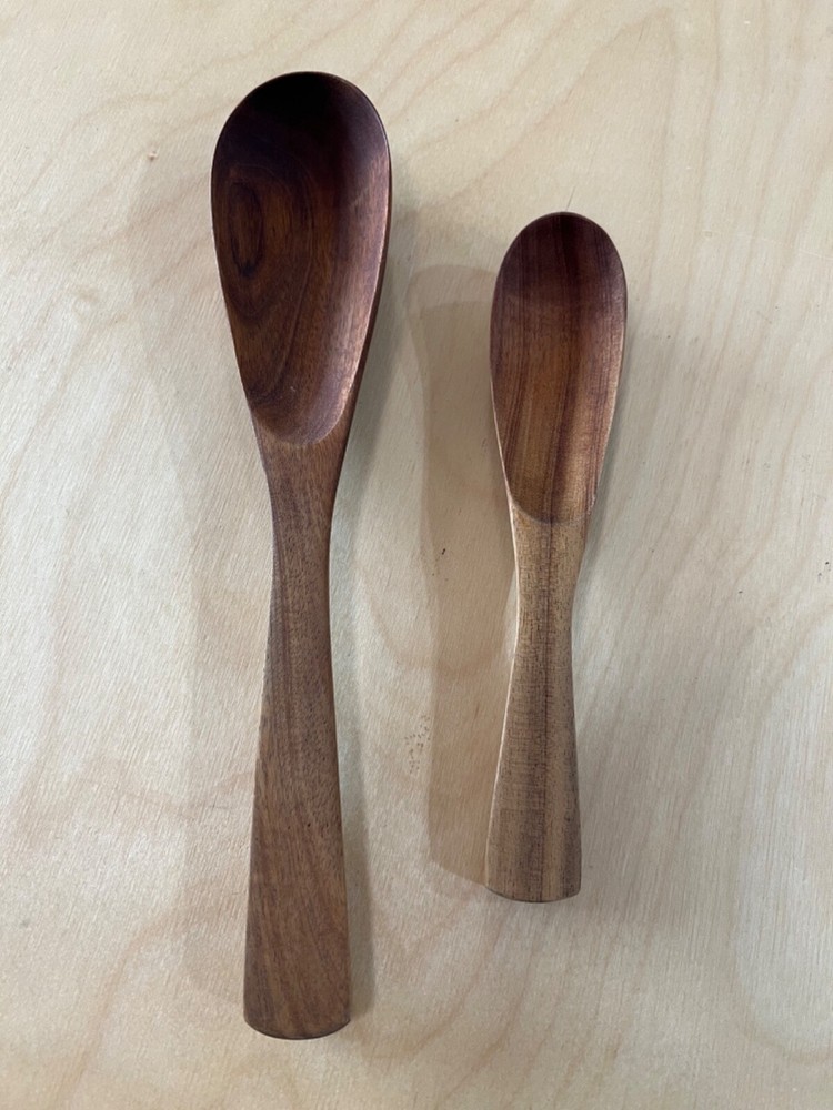 Acacia Wooden Oval Cooking Spoon Set-image