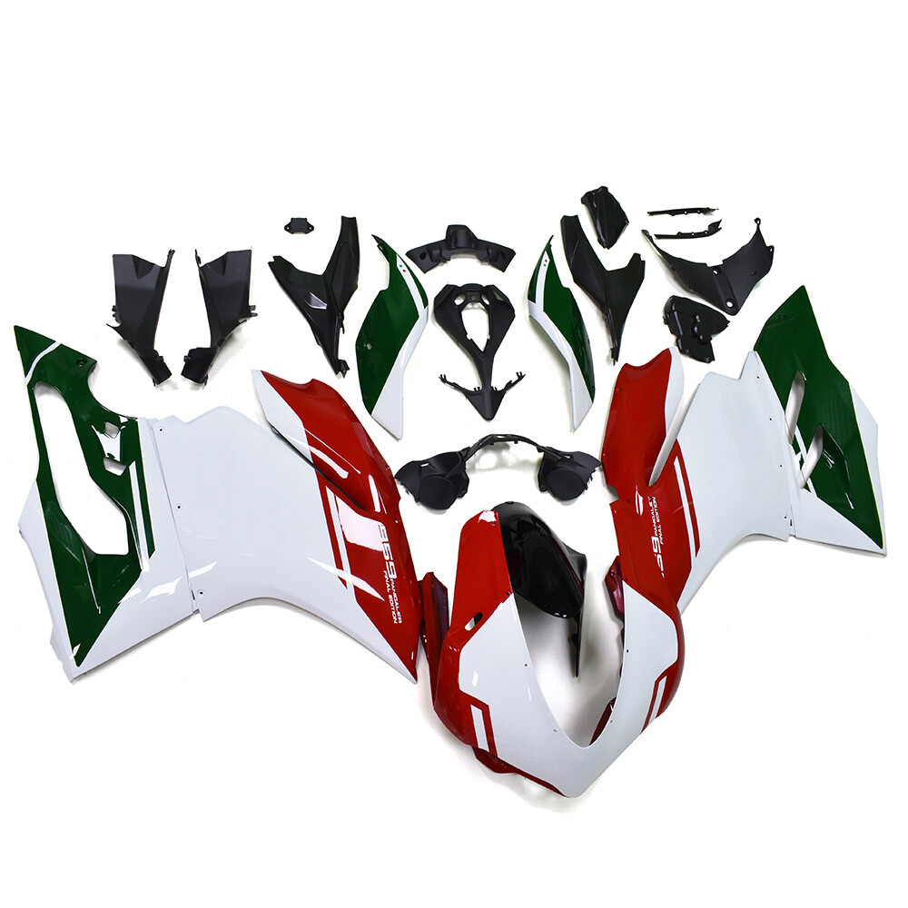White Red Green ABS Plastics Fairings Kit For Ducati 959 2015 2016 2017 Bodywork