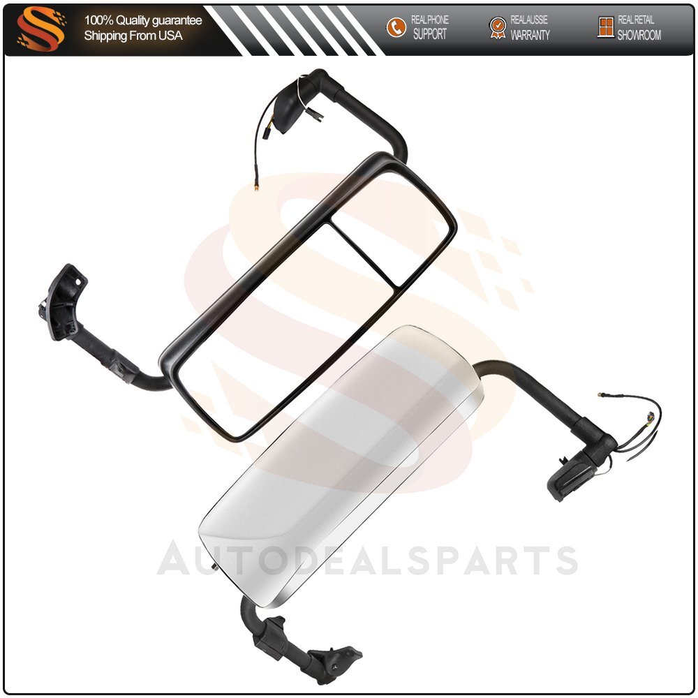 2015-2018 Volvo VNL Chrome Mirrors Set - Driver & Passenger Side