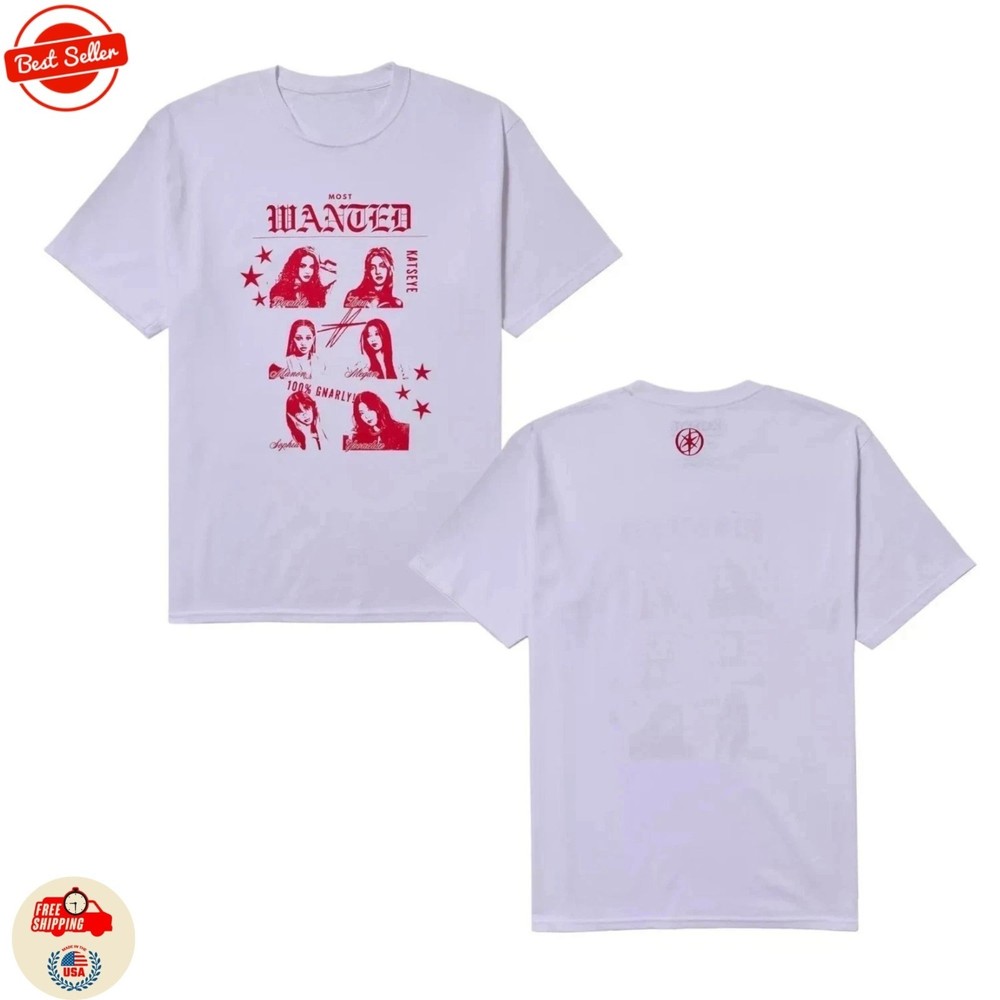 KATSEYE Group Most Wanted Tour Concert T-shirt Reprint