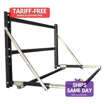 Black Steel Adjustable 48In Wide Tire Rack Pit-Pal 294 Performance Parts