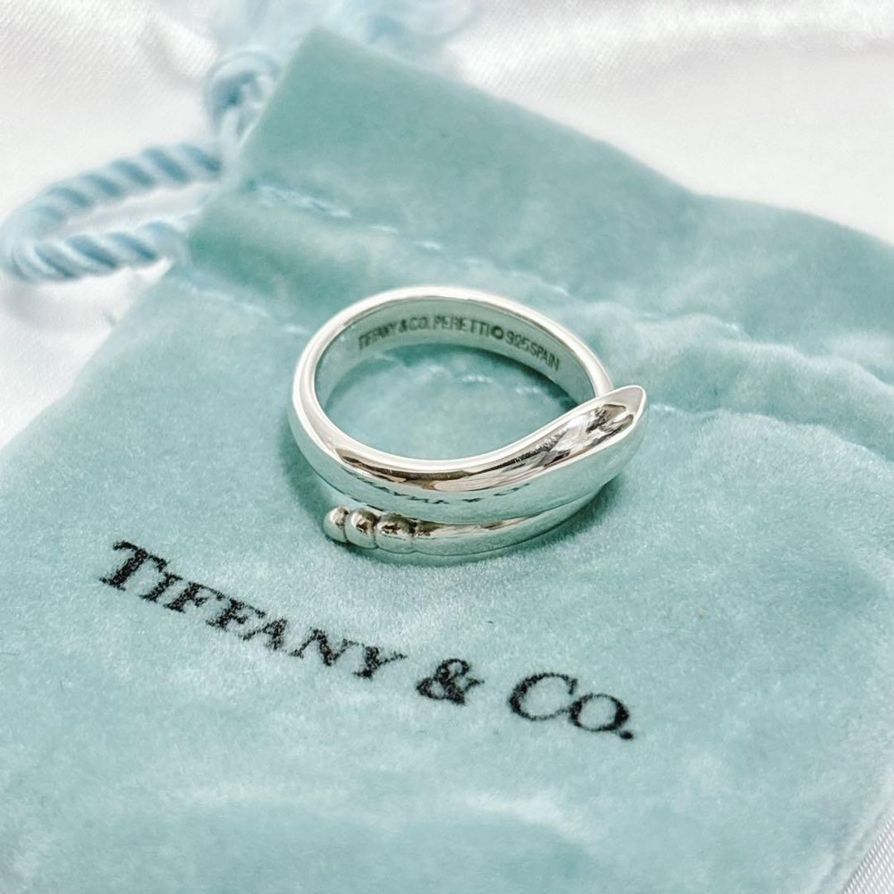 Tiffany Snake Ring Size 6 High Polish Sterling Silver Jewelry Gift  