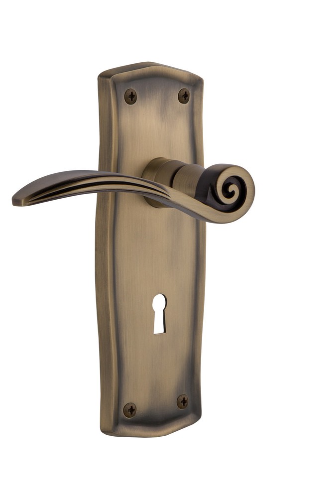 Nostalgic Warehouse Swan Privacy Door Lever Set PRASWN_PRV_238_KH