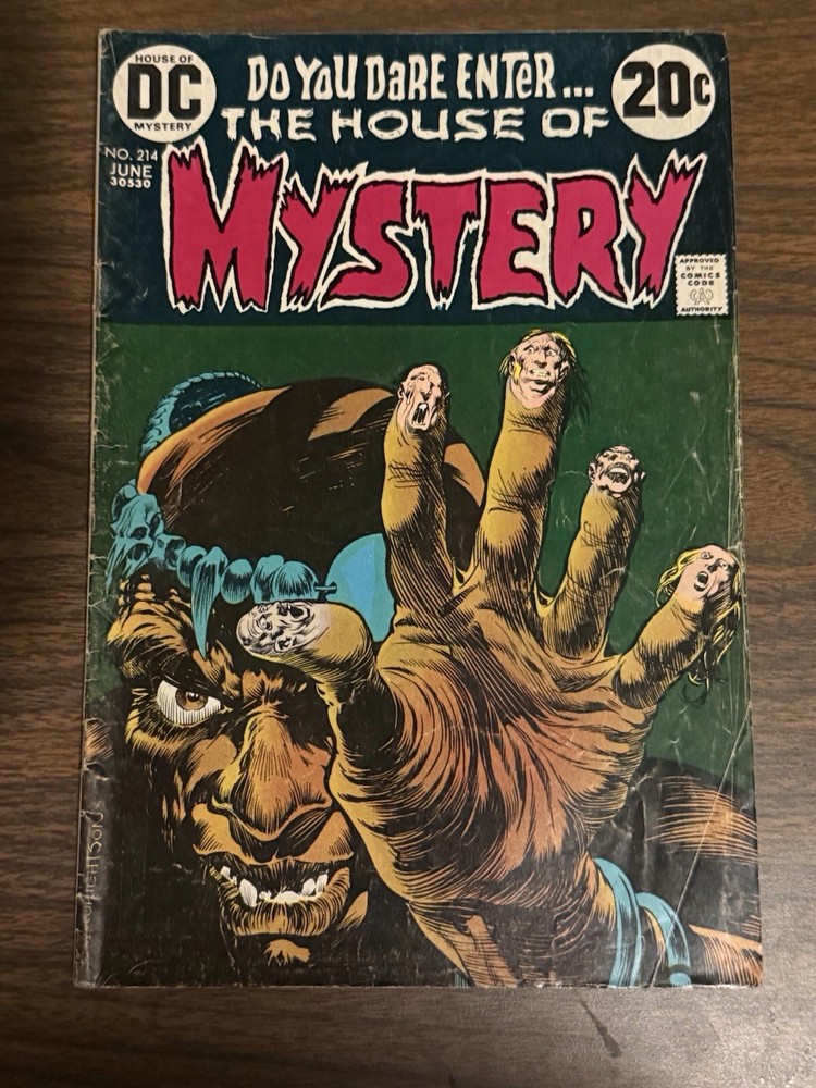 House of Mystery 214 Bernie Wrightson 1973 DC Comics Horror Cover