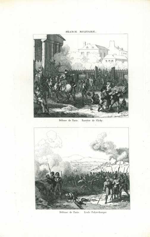 Historical print of Paris