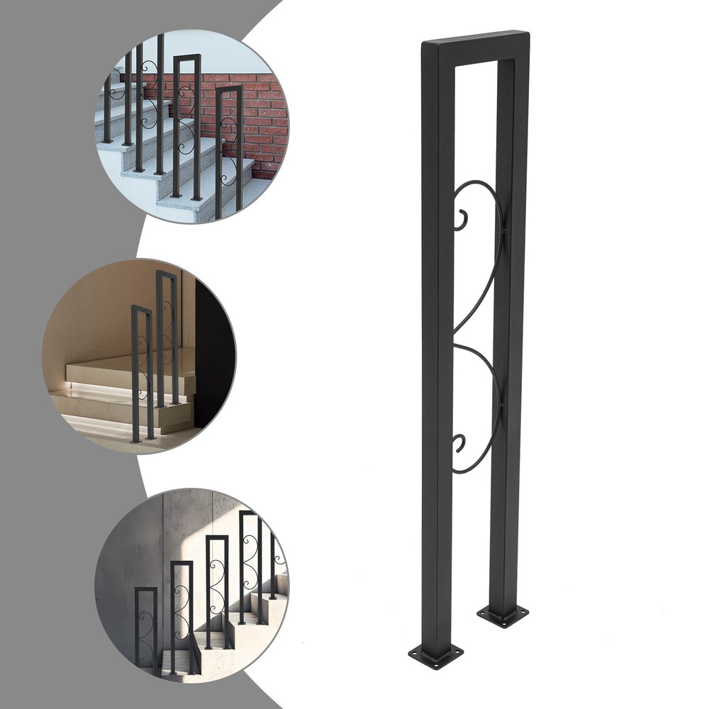 U-Shaped Stair Handrail Metal Stair Handrail Decorative Railing for Stairs