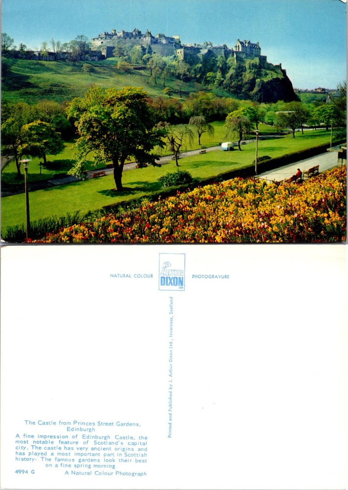 Continental Edinburgh Castle Scotland Postcard