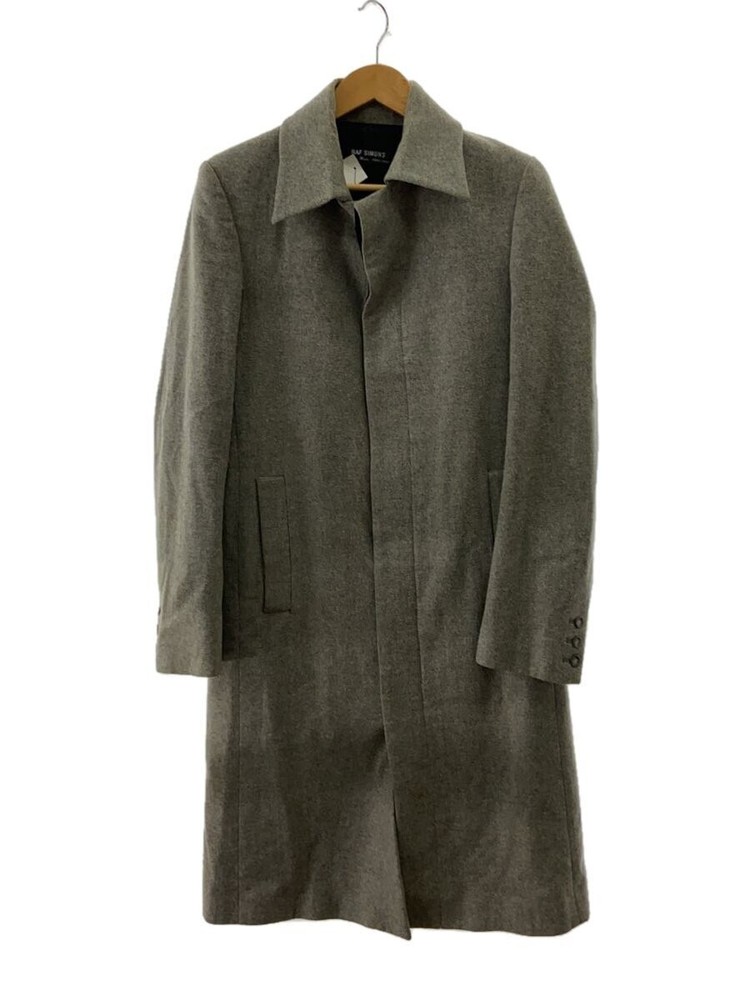 Raf Simons 99-00Aw Archive Hiyoku Wool  Steel Collar Coat/46/Wool/Gry 1