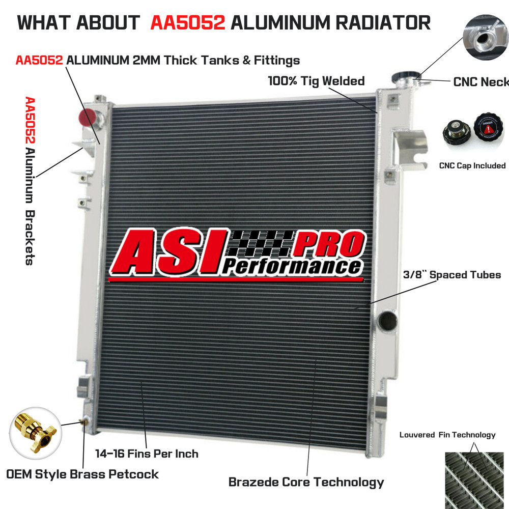 3-ROW RADIATOR FOR 2010 2011 2012 DODGE RAM 2500 3500 4500 6.7L Cummins Diesel