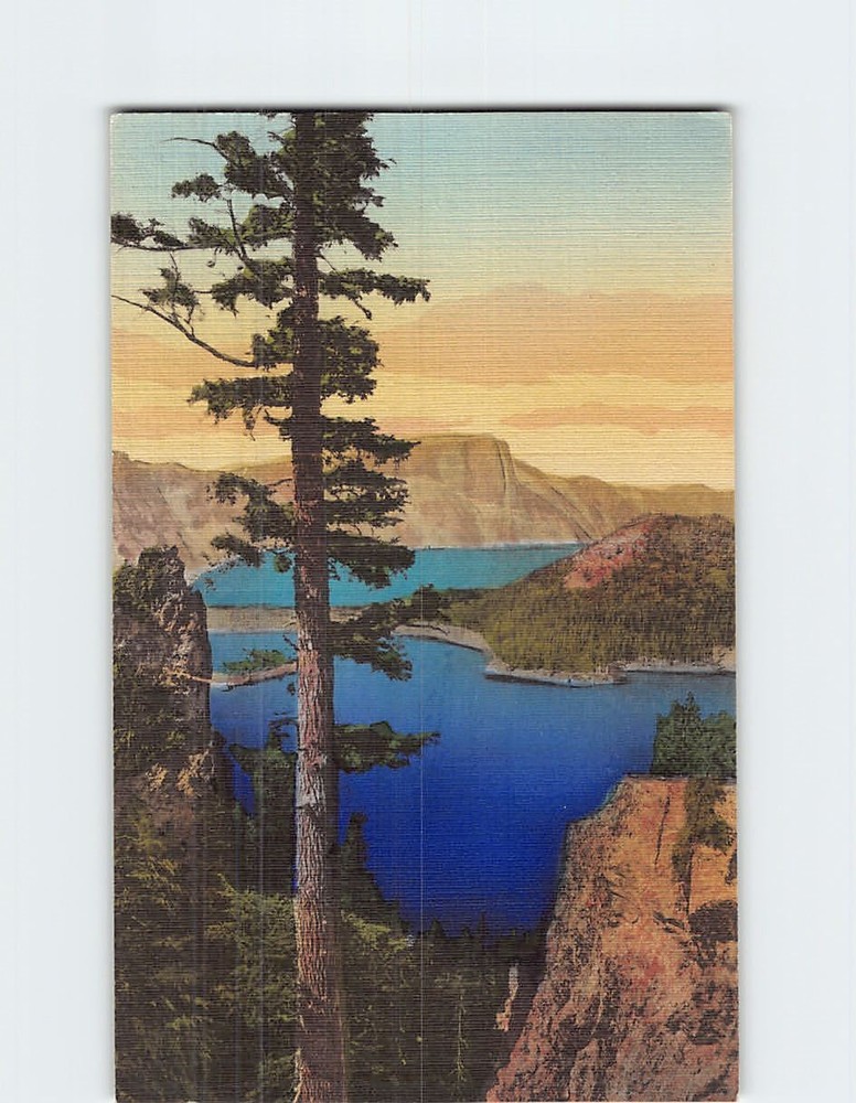 Postcard Crater Lake National Park Oregon USA