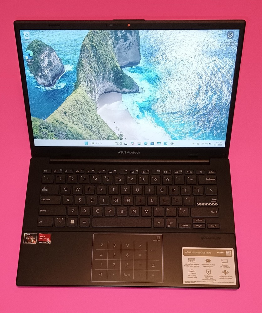 ASUS VivoBook Go 14 FHD Laptop AMD Ryzen 3 7320U 4GB RAM 128GB SSD Windows 11