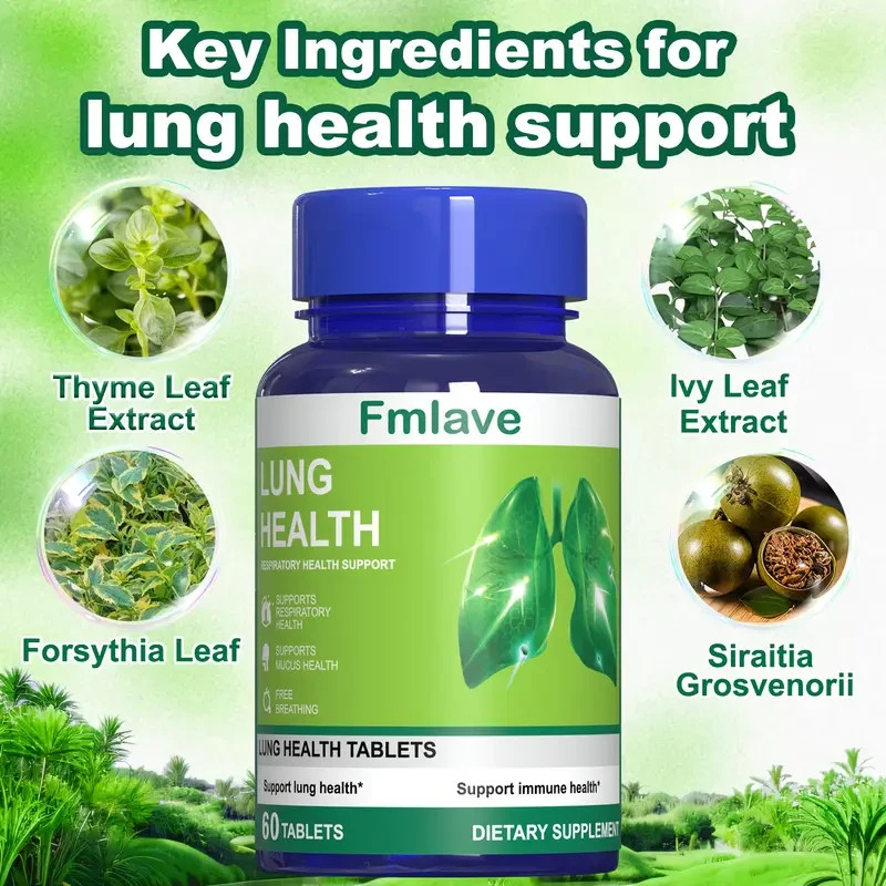 Lung Cleanse & Detox Support Clear Lungs a Healthy Lungs Supplement 60 Tablets