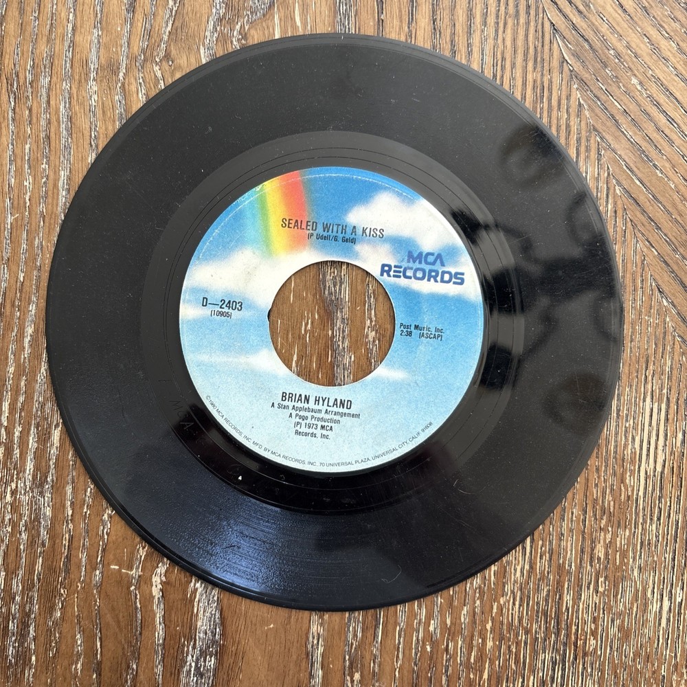 Barry Mann/Brian Hyland – Who Put The Bomp / Sealed With A Kiss MCA 45RPM