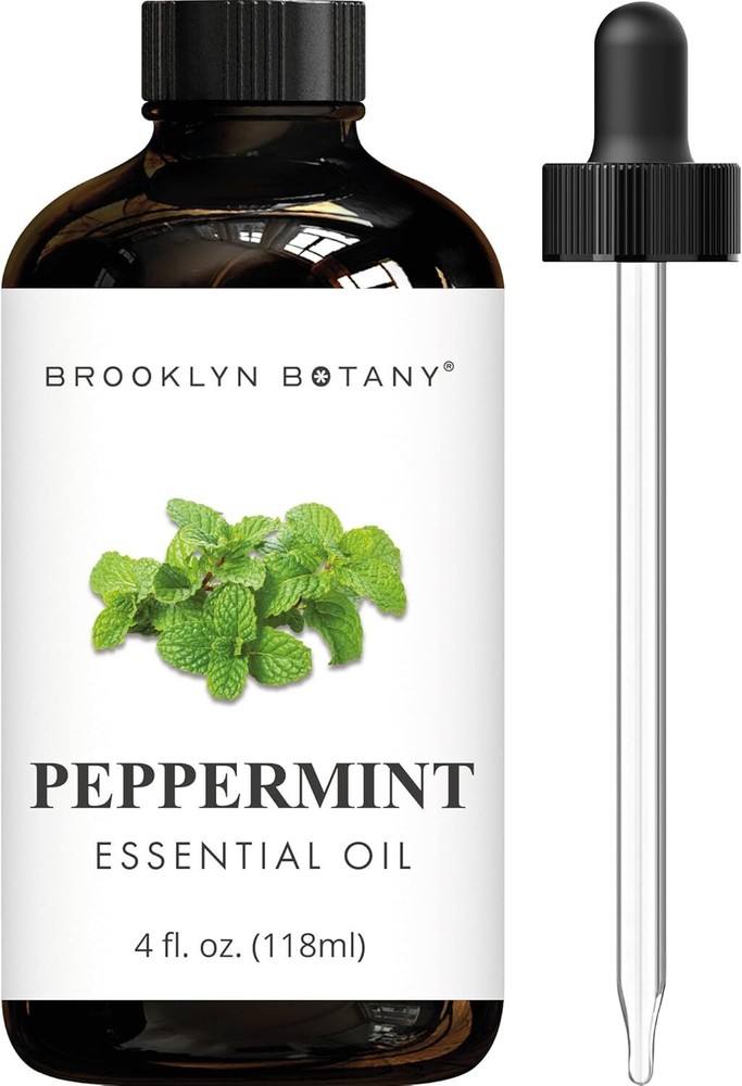 Brooklyn Botany Peppermint Essential Oil - Huge 4 Fl 4.00 Oz (Pack of 1)
