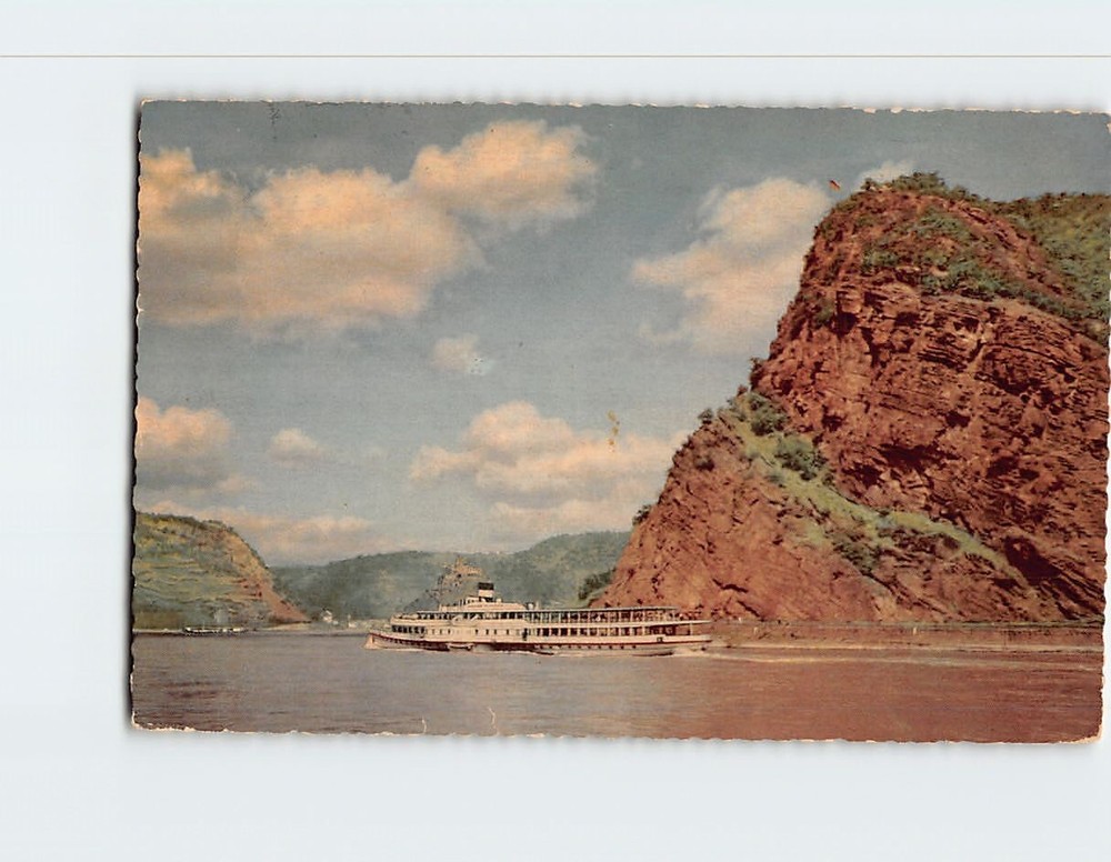 Postcard Lorelei Rhine Gorge Germany