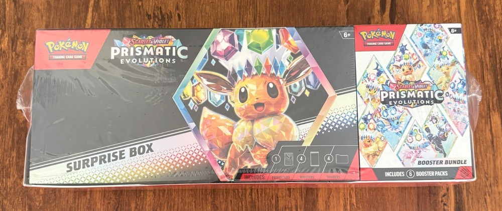 Pokémon TCG Prismatic Evolutions Surprise Box & Booster Sam's Club Bundle Sealed