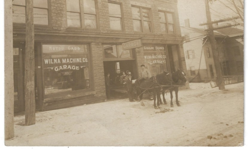 RPPC Carthage New York Wilna Machine Shop & Ford Auto Dealer Photo Postcard 1910