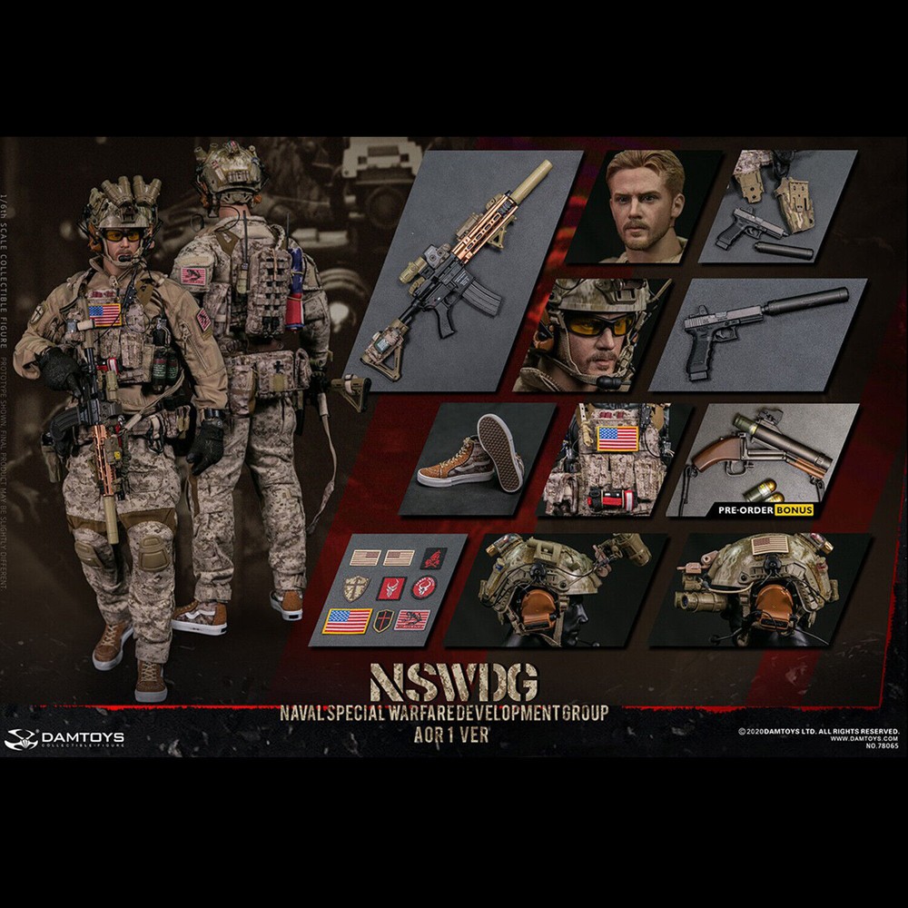 Damtoys 1/6 NSWDG Naval Special Warfare AOR1 Version Collectible Figure