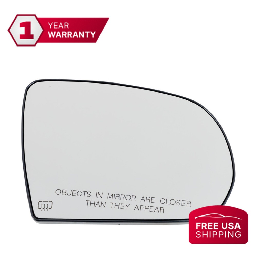 Mirror Glass Heated Passenger Side For 2014-2023 Jeep Cherokee