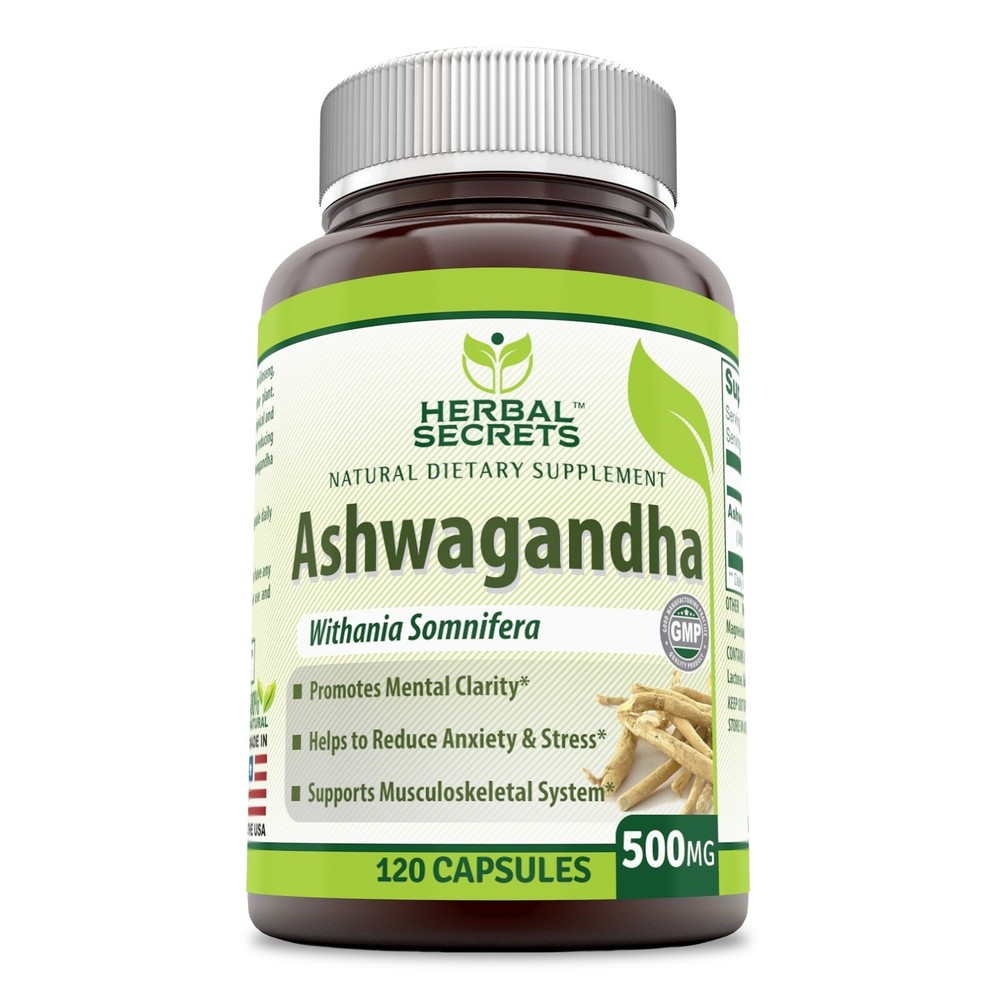 Herbal Secrets Ashwagandha 500 Mg 120 Capsules