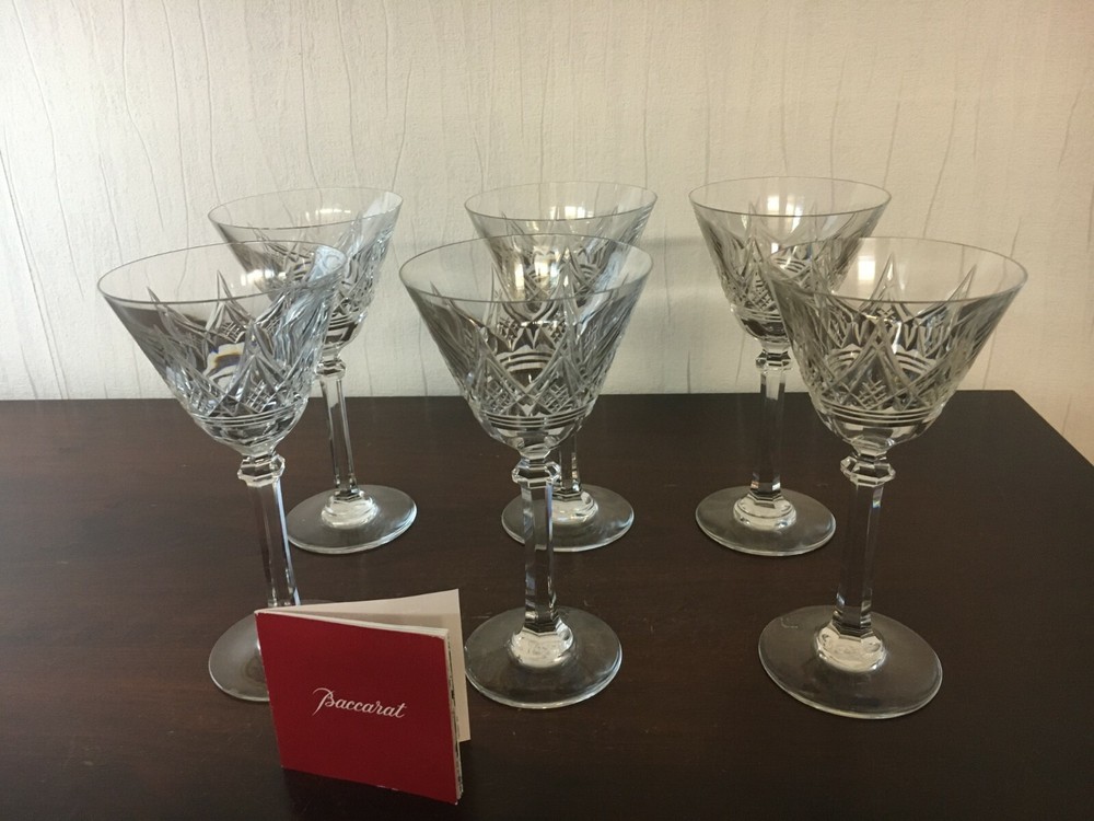 16 Louvois Crystal Water Glasses From Baccarat (Price Per Unit)