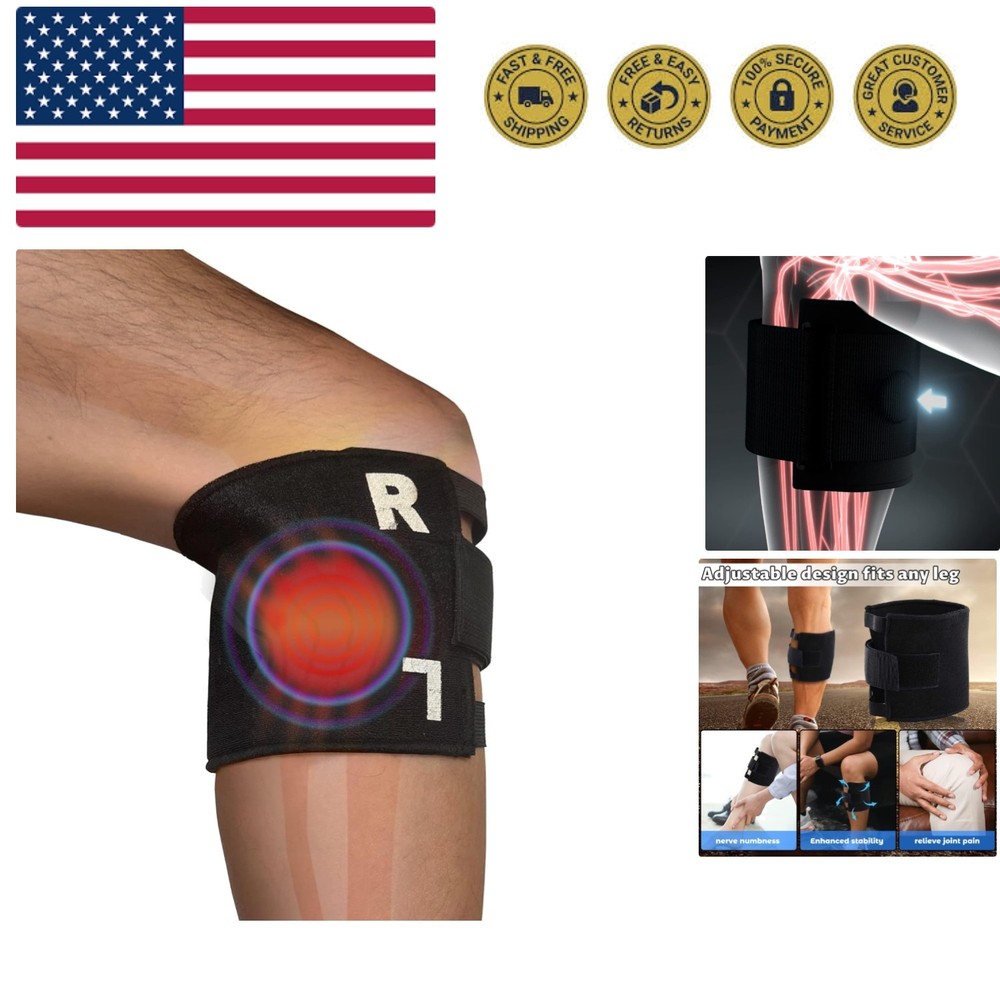 Adjustable Knee Brace for Sciatic Nerve Pain Relief - Comfortable Support for Adults